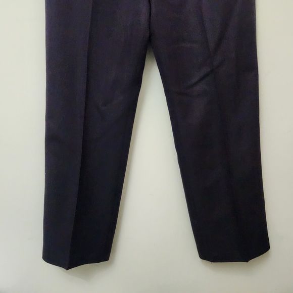 EVAN PICONE Women's Purple Dress Pants Herringbone Pleated Size 10 - Picture 3 of 8